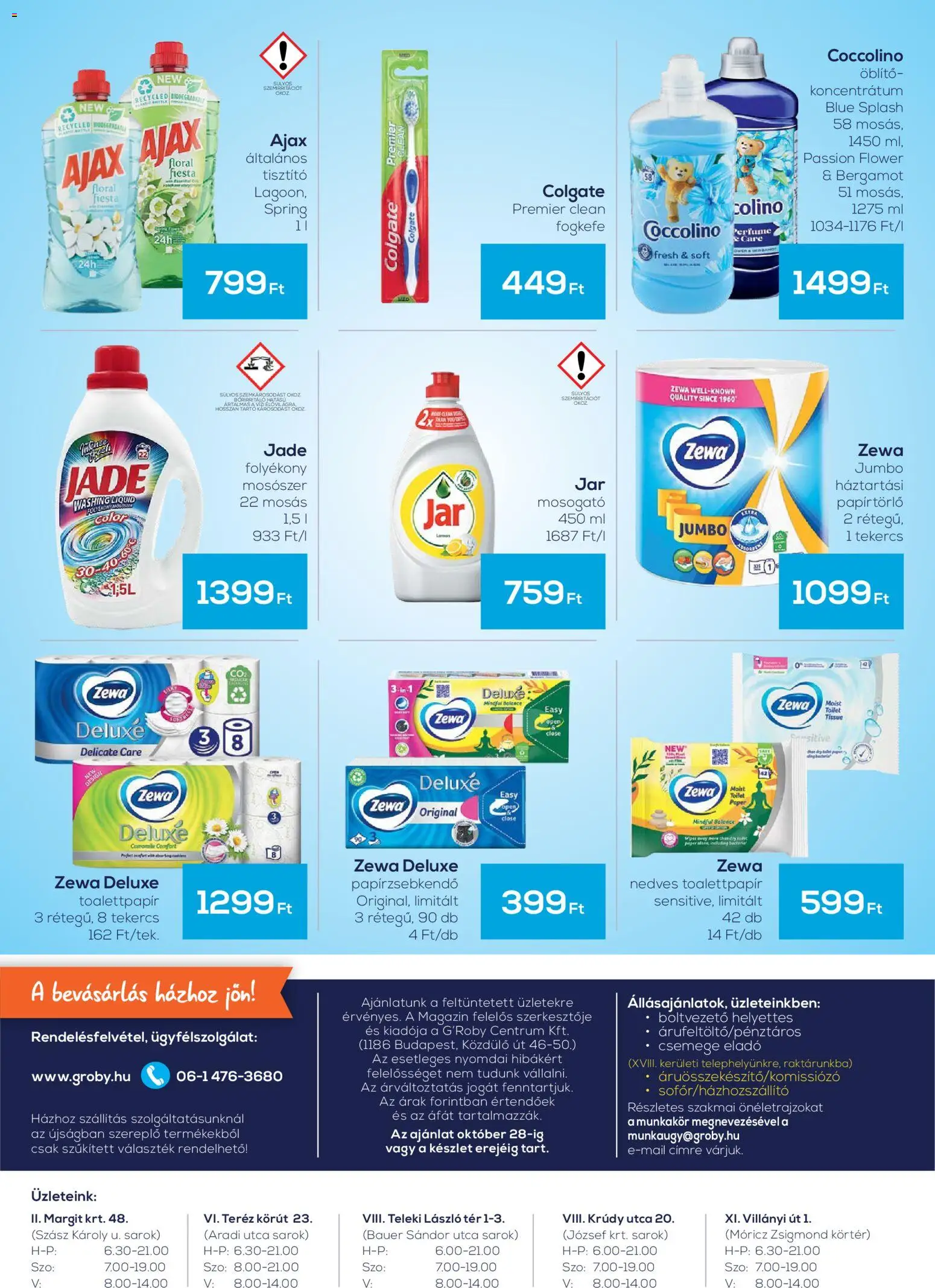 G'Roby - G'Roby akciós újság megtekintése, amely érvényes 2026.10.15.-től - Coccolino, Fogkefe, Colgate, Papírzsebkendő, Magazin, Tartó, Zewa, Toalettpapír