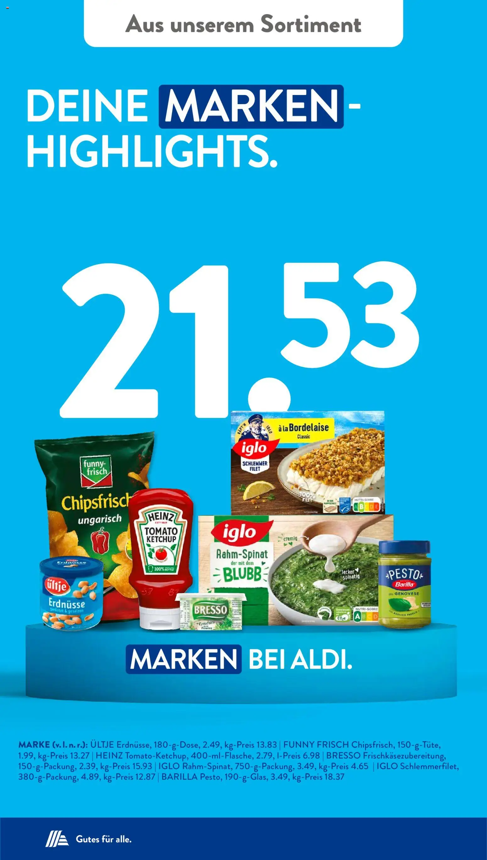 Vorschau von dem Prospekt des Geschäftes Aldi Süd, gültig ab dem 14.09.2026 - Chips, Paprika, Sahne, Erdnüsse, Ketchup