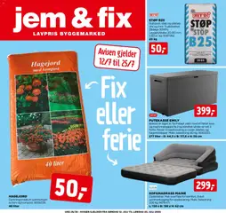 Forhåndsvis Jem & Fix kundeavis fra butikk Jem & Fix gyldig fra 12/07/2026