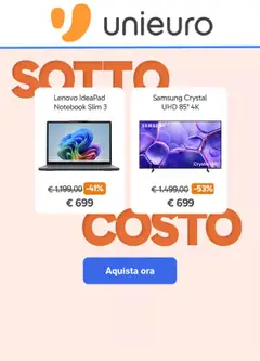 Anteprima del volantino Volantino Unieuro - Sottocosto valido a partire dal 02/10/2026