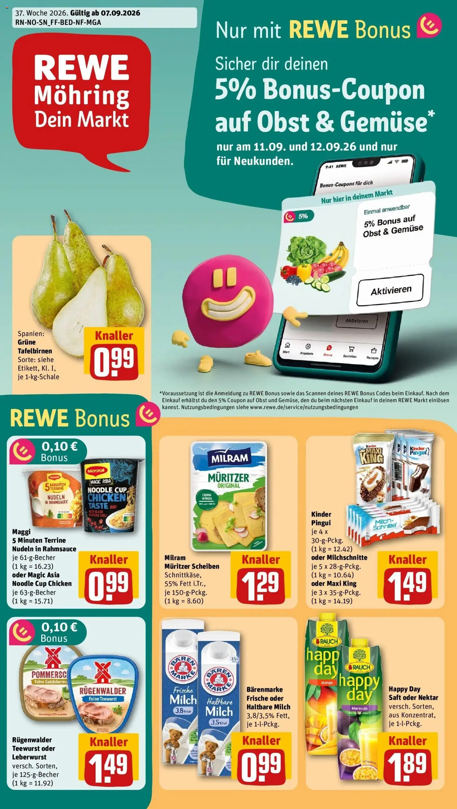 Vorschau von dem Prospekt des Geschäftes Rewe, gültig ab dem 07.09.2026