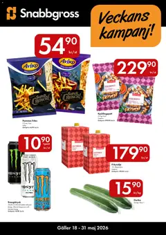 Förhandsgranska reklamblad Snabbgross erbjudanden från butik Snabbgross gäller från 18/05/2026