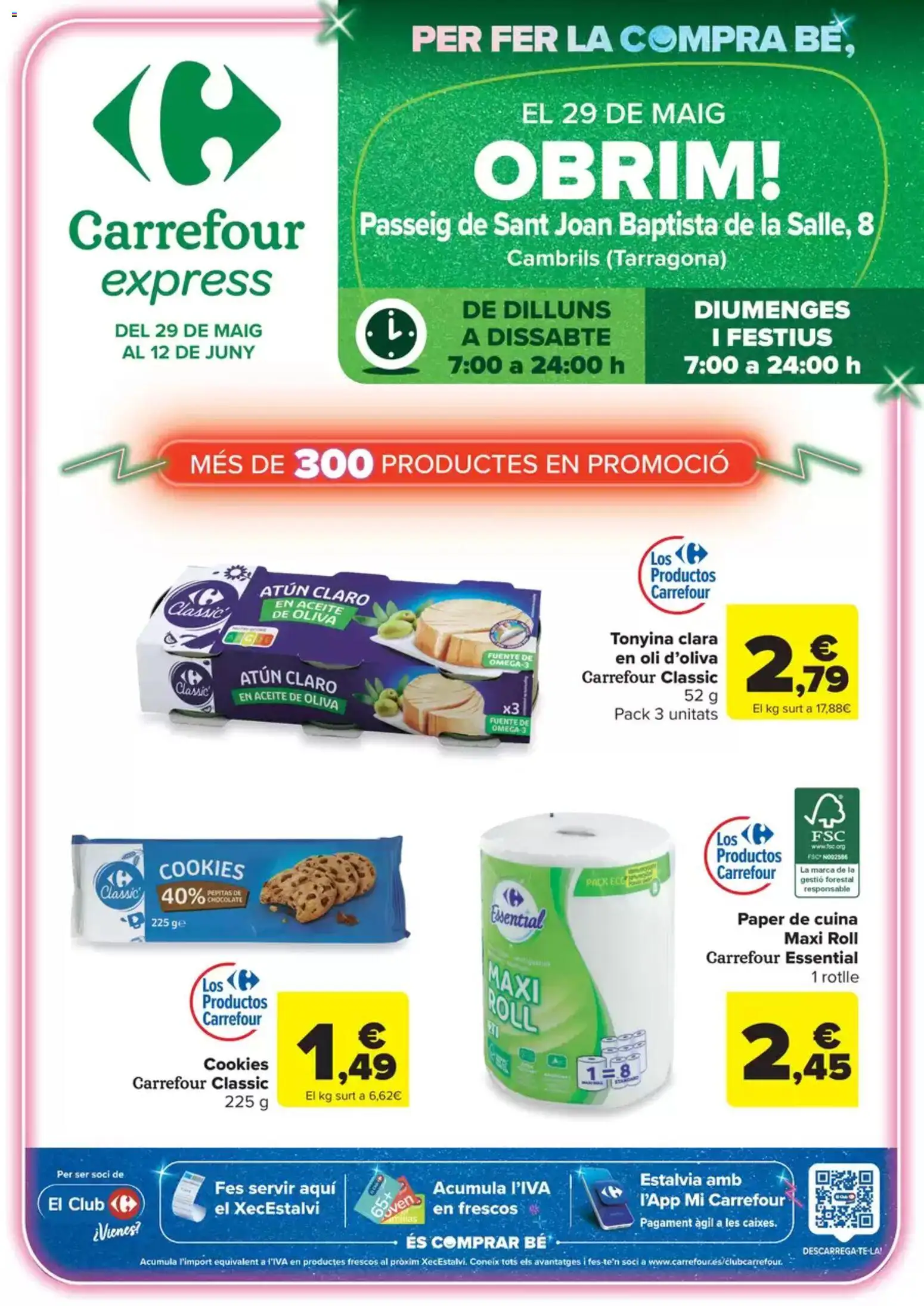 Vista previa del folleto de la tienda Carrefour Express válido desde el 29/05/2026 - Aceite de oliva, Aceite, Atún, Atún claro