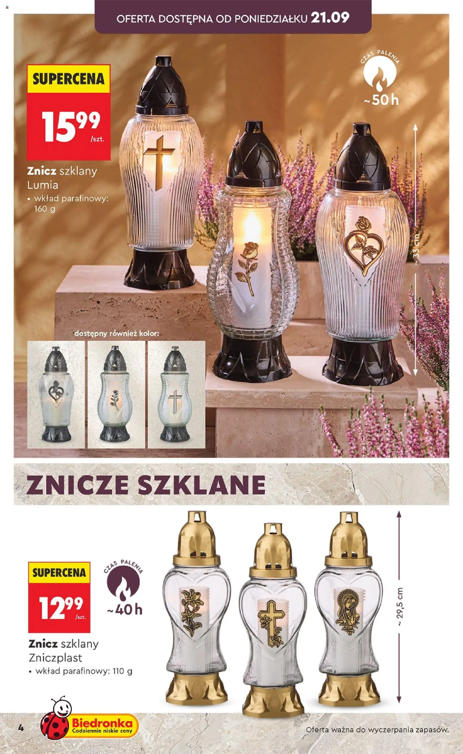 Pogląd gazetki "Biedronka gazetka - Znicze" ze sklepu Biedronka ważnej od 21.09.2026