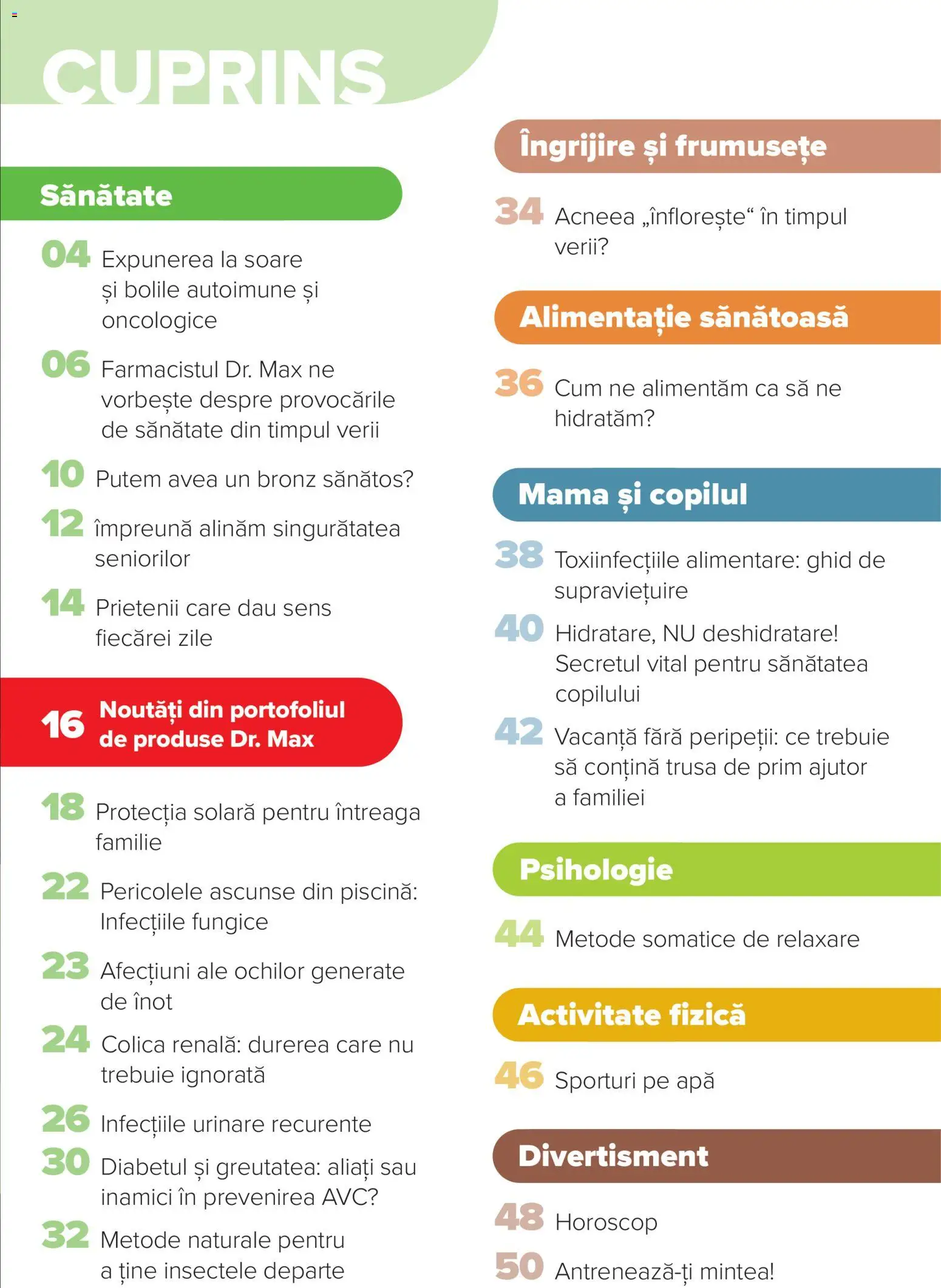 Previzualizarea de cataloage: Dr.Max Dr.Max Catalog Sănătate valabil de la 01.06.2026