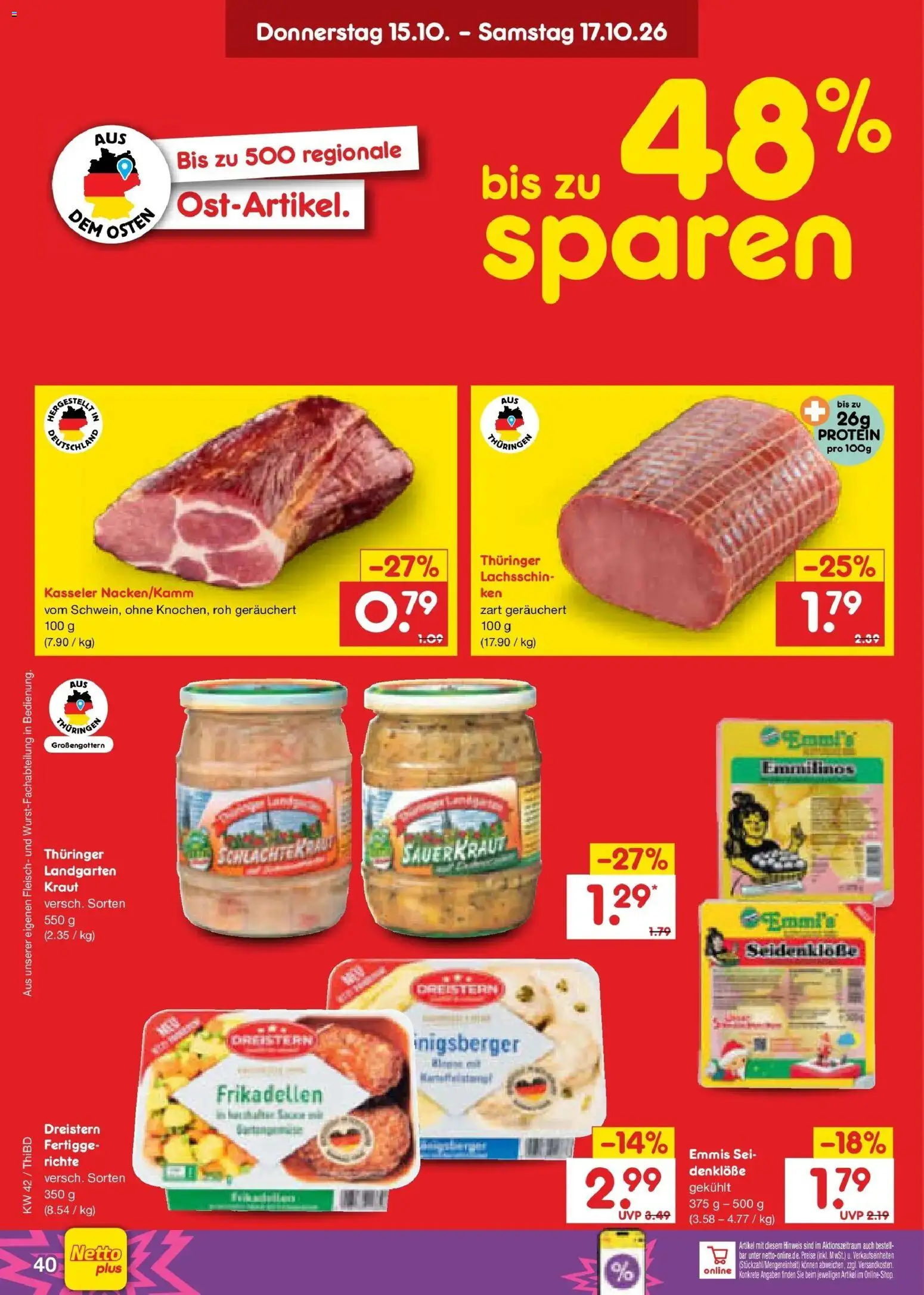 Vorschau von dem Prospekt des Geschäftes Netto Marken-Discount, gültig ab dem 12.10.2026 - Fleisch, Kraut
