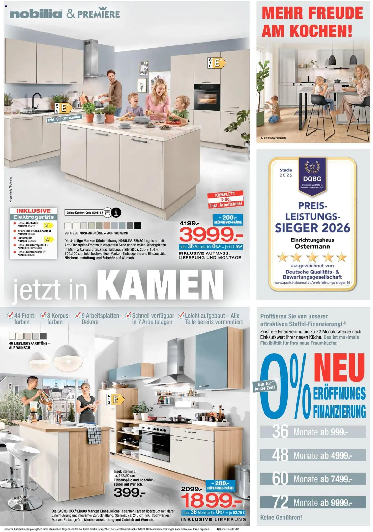 Vorschau von dem Prospekt des Geschäftes Ostermann, gültig ab dem 31.10.2026 - Geschirrspüler, Einbauküche