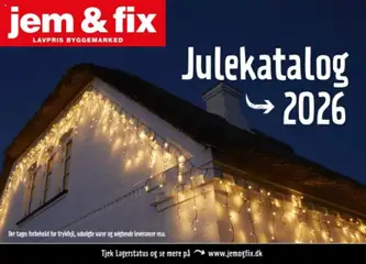 Eksempel på tilbudsavis Jem & fix - Tilbudsavis - Julekatalog 2026 fra butik Jem & fix gyldig fra 30/10/2026