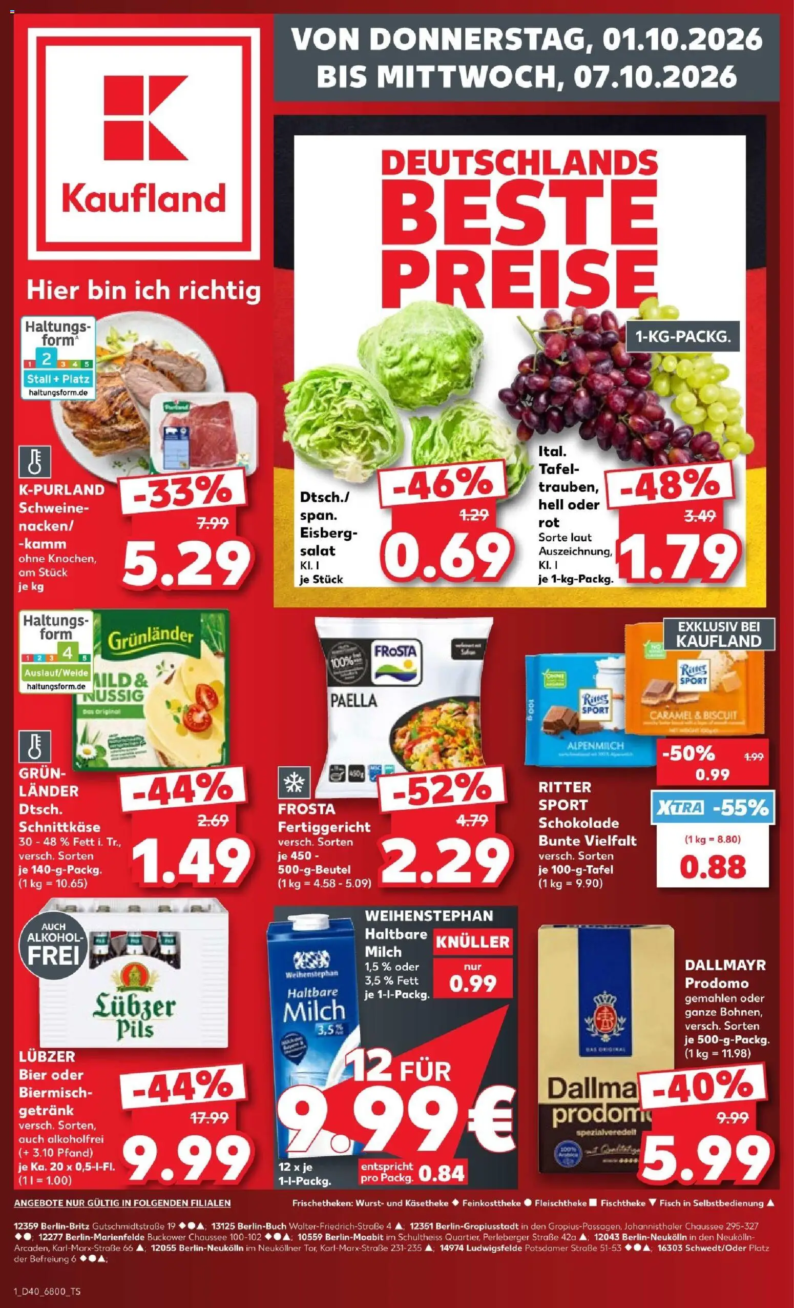 Vorschau von dem Prospekt des Geschäftes Kaufland, gültig ab dem 01.10.2026