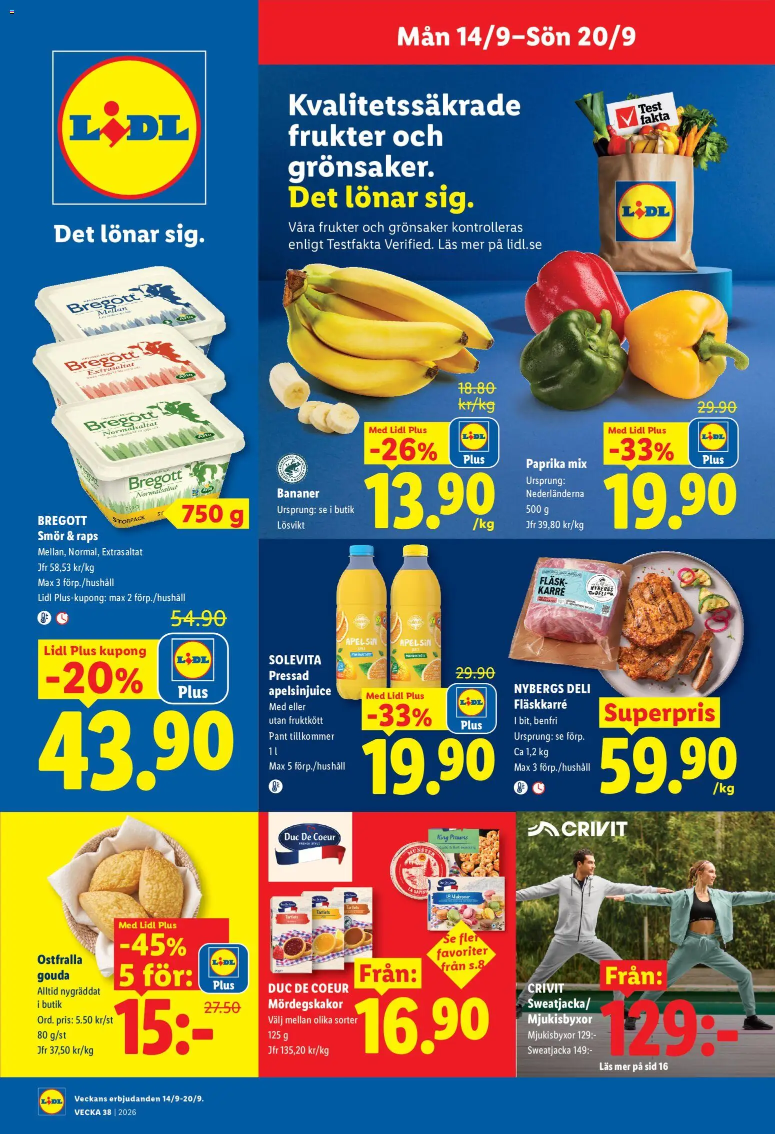 Förhandsgranska reklamblad Lidl erbjudanden från butik Lidl gäller från 14/09/2026