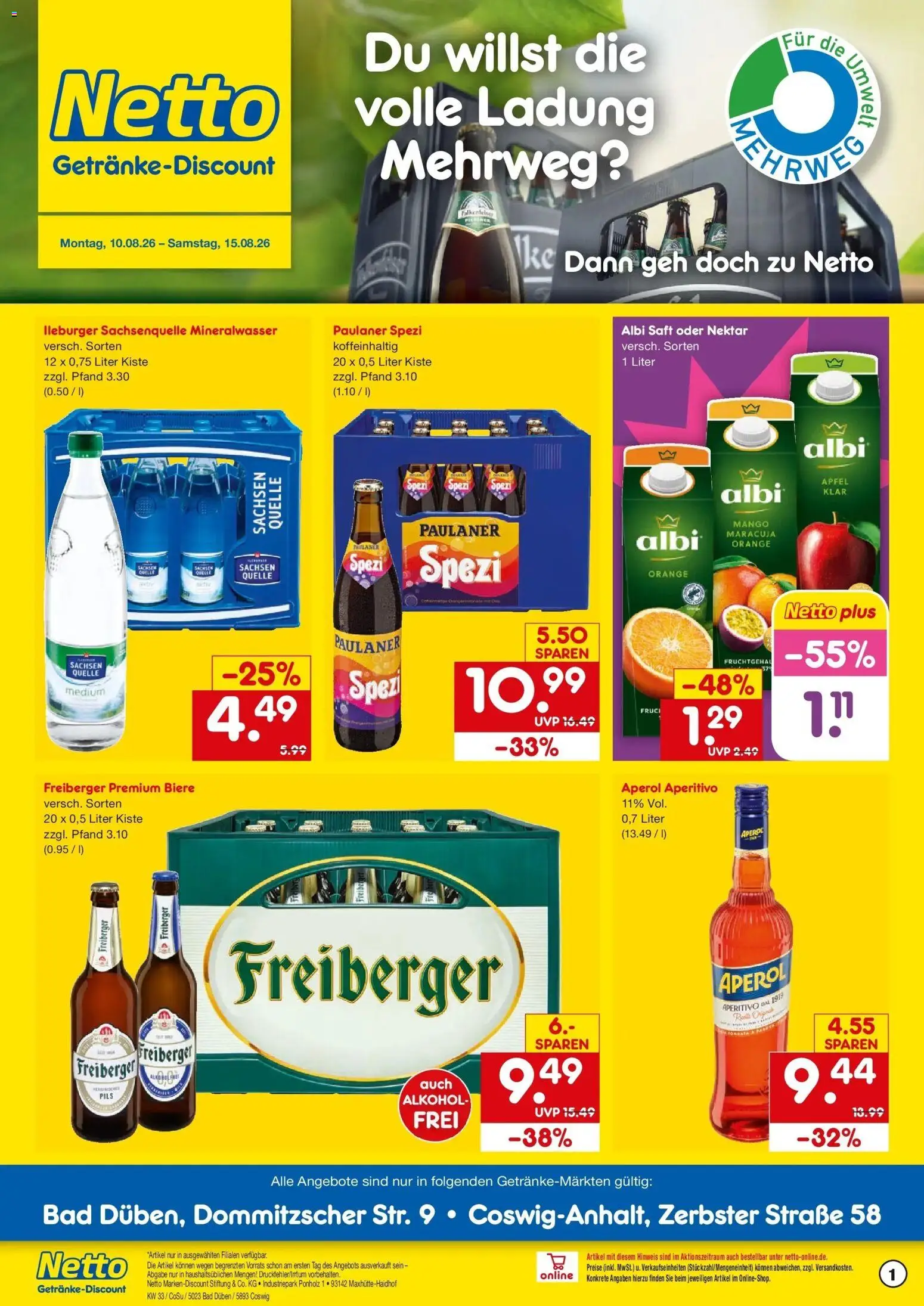 Vorschau von dem Prospekt des Geschäftes Netto Marken-Discount, gültig ab dem 10.08.2026
