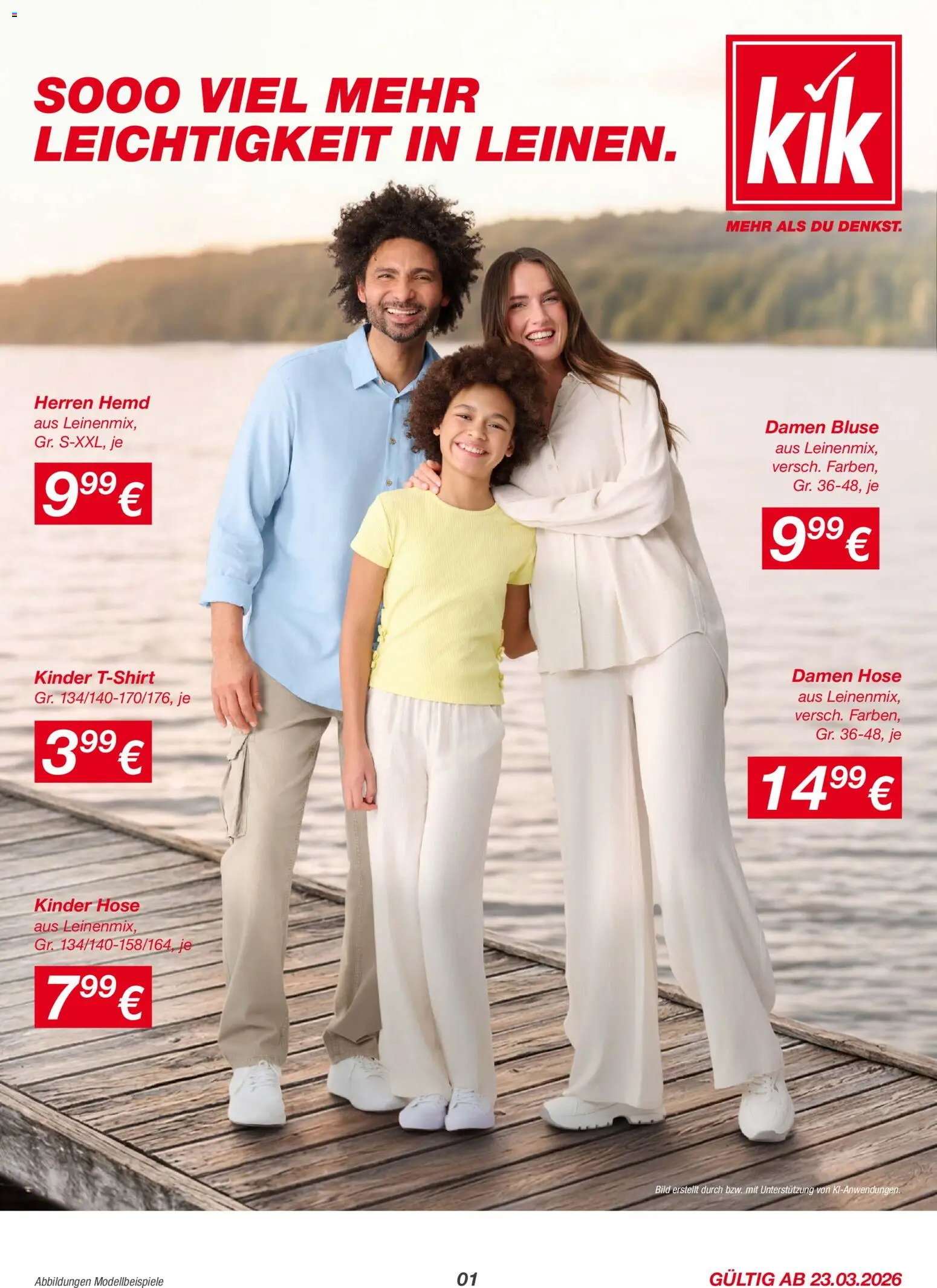Vorschau der Angebote: Kik Kik Prospekt aktuell gültig ab 23.03.2026 - Bluse, Hose, Hemd
