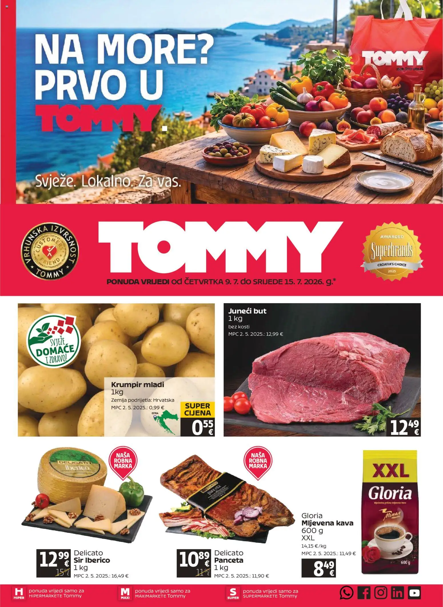 Pregled letka Tommy Katalog trgovine Tommy vrijedi od 09.07.2026