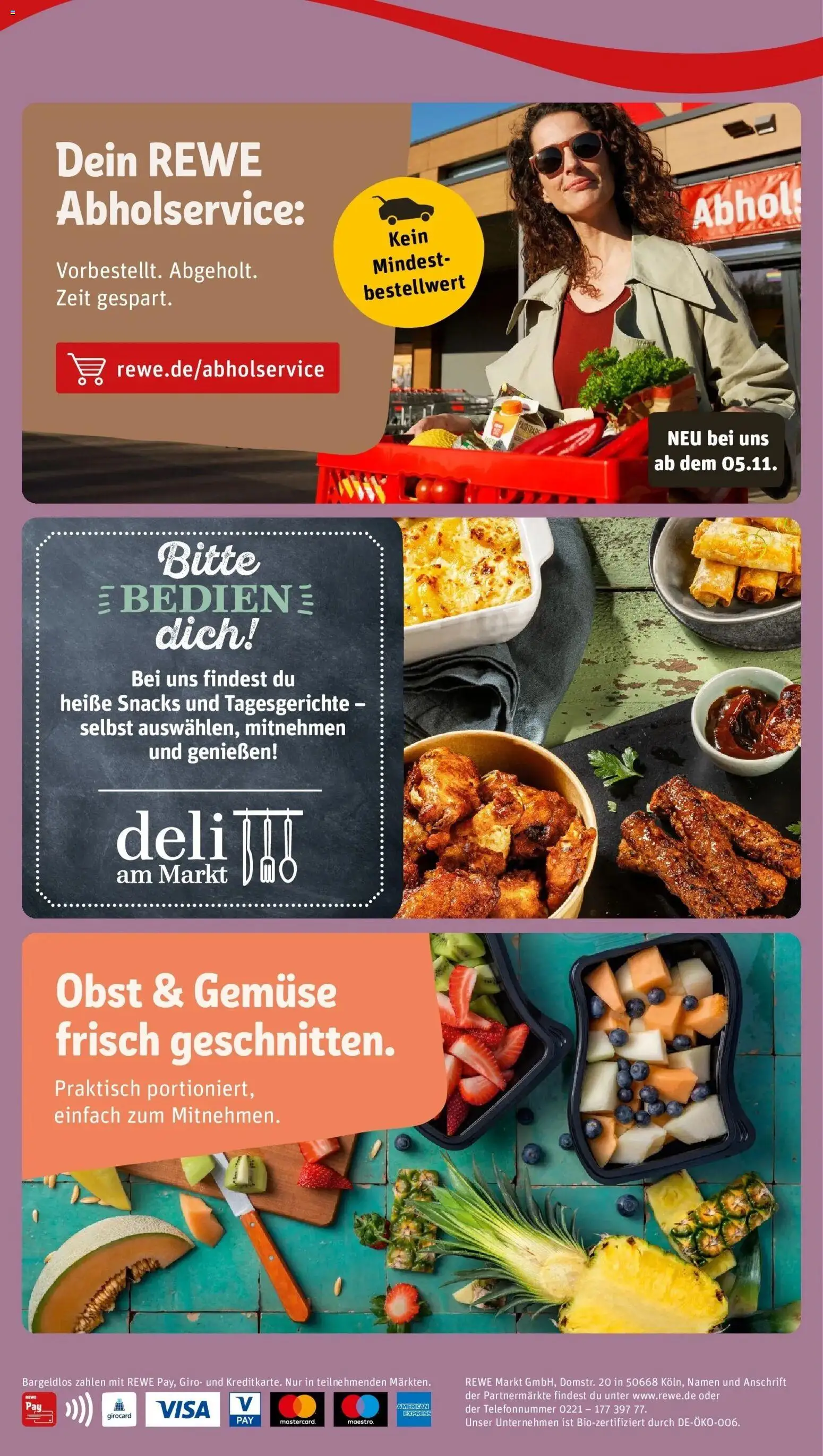 Vorschau von dem Prospekt des Geschäftes Rewe, gültig ab dem 26.10.2026