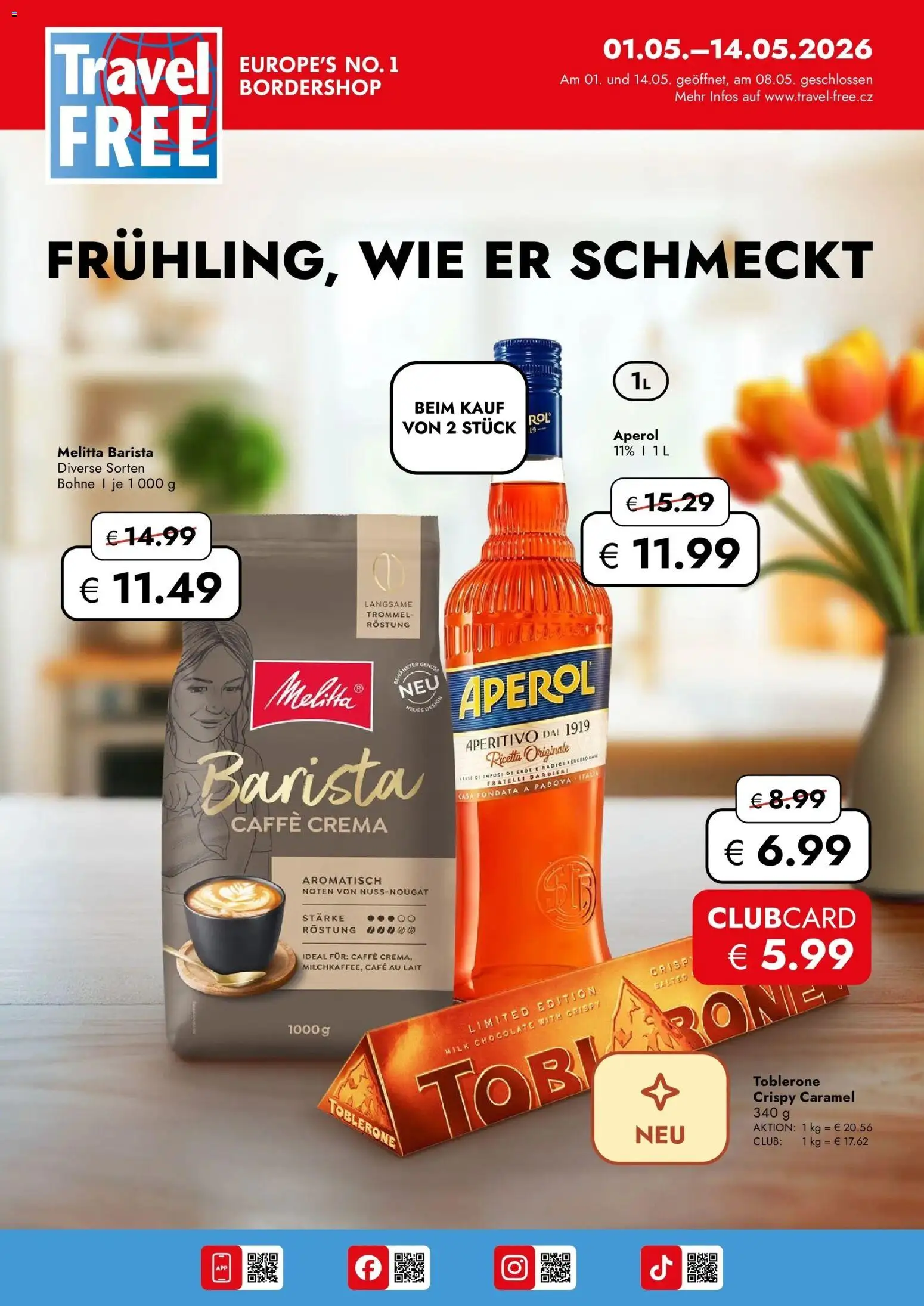 Vorschau der Angebote: Travel FREE Travel FREE Aktionsangebote gültig ab 01.05.2026