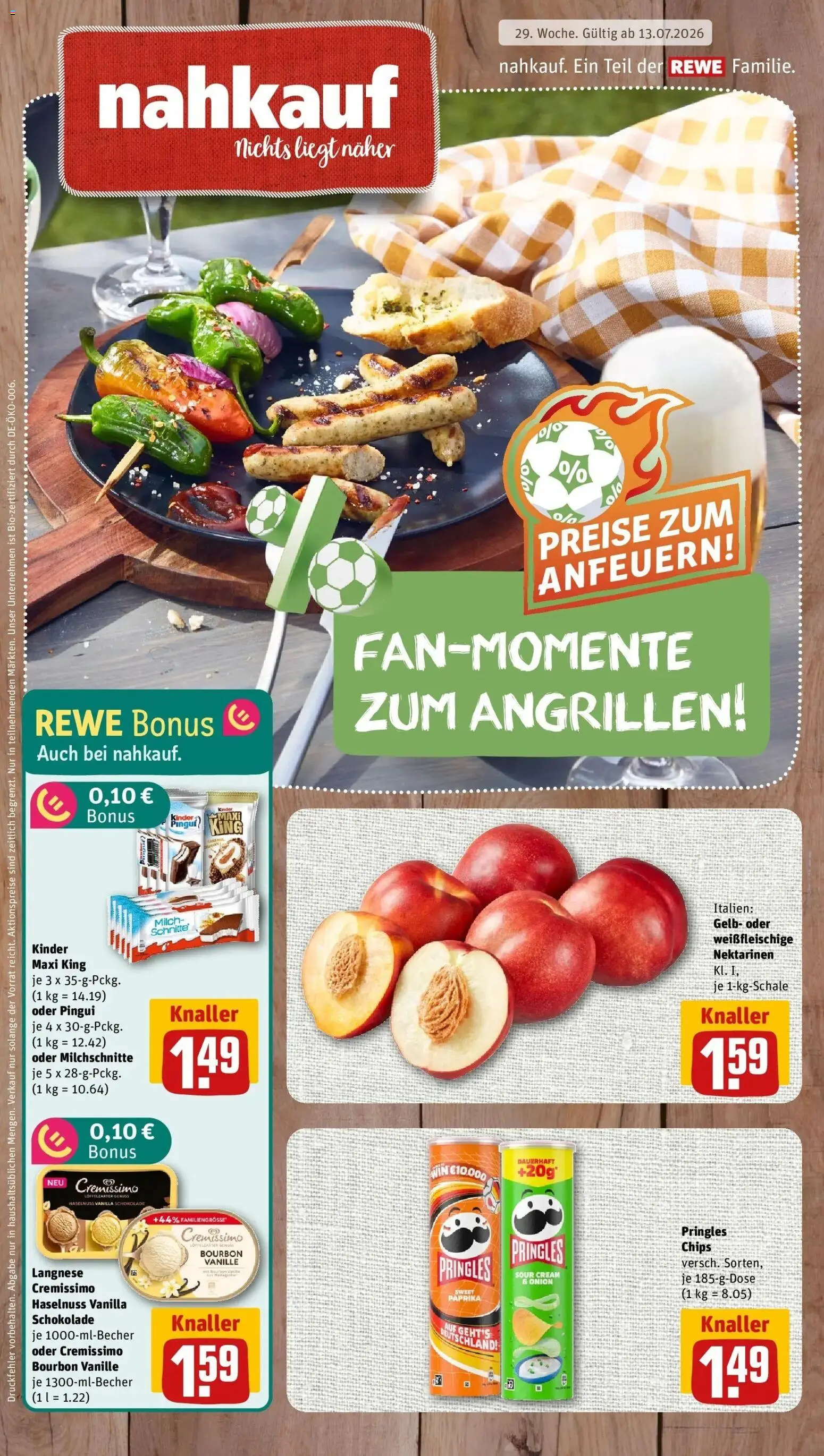 Vorschau von dem Prospekt des Geschäftes Rewe, gültig ab dem 13.07.2026