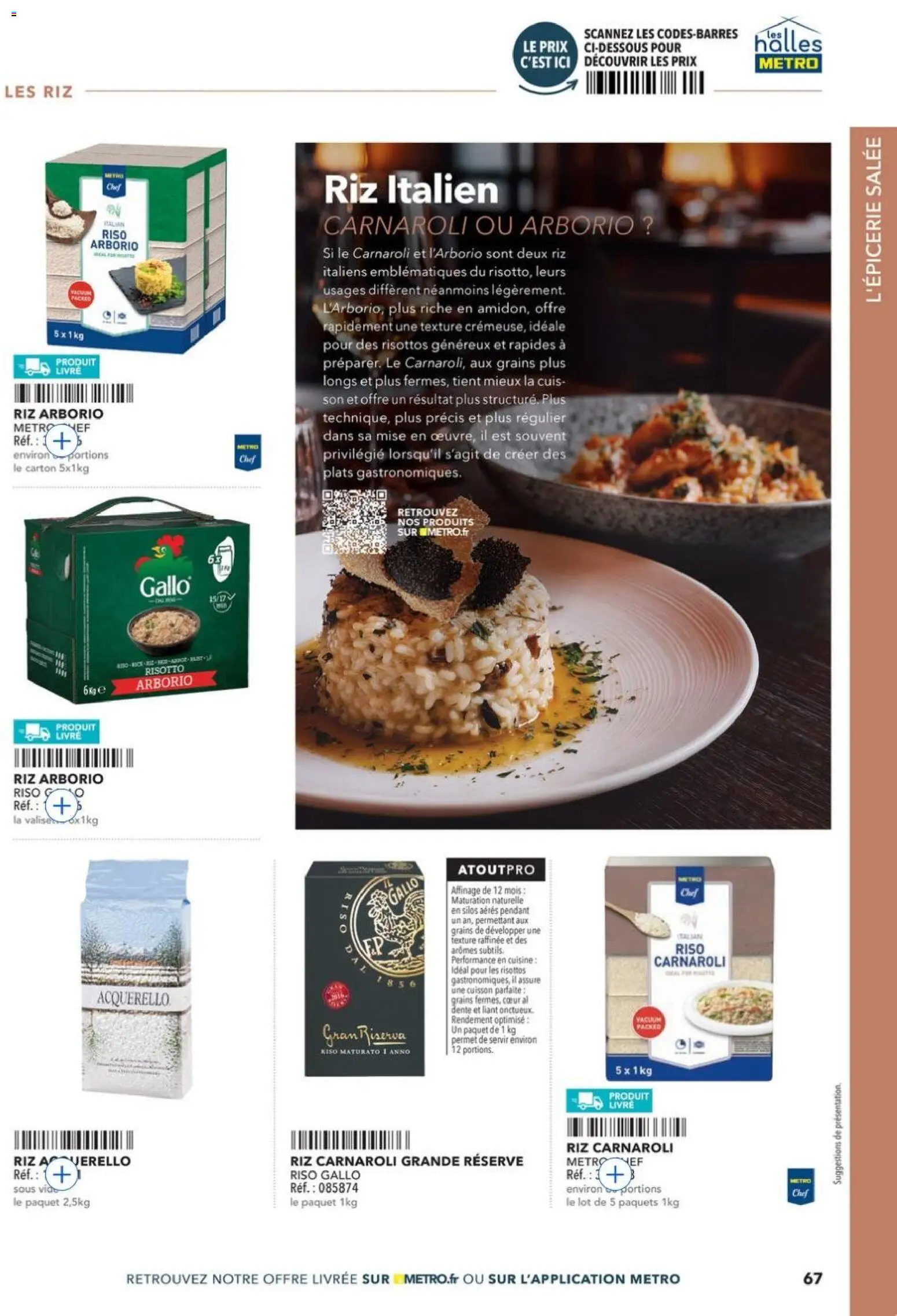Prévisualisation de METRO - Guide Italie du magasin METRO formulaire valide 28/05/2026 - Livre, Valise, Riz