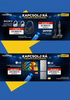 Euronics - Euronics akciós újság megtekintése, amely érvényes 2026.06.11.-től