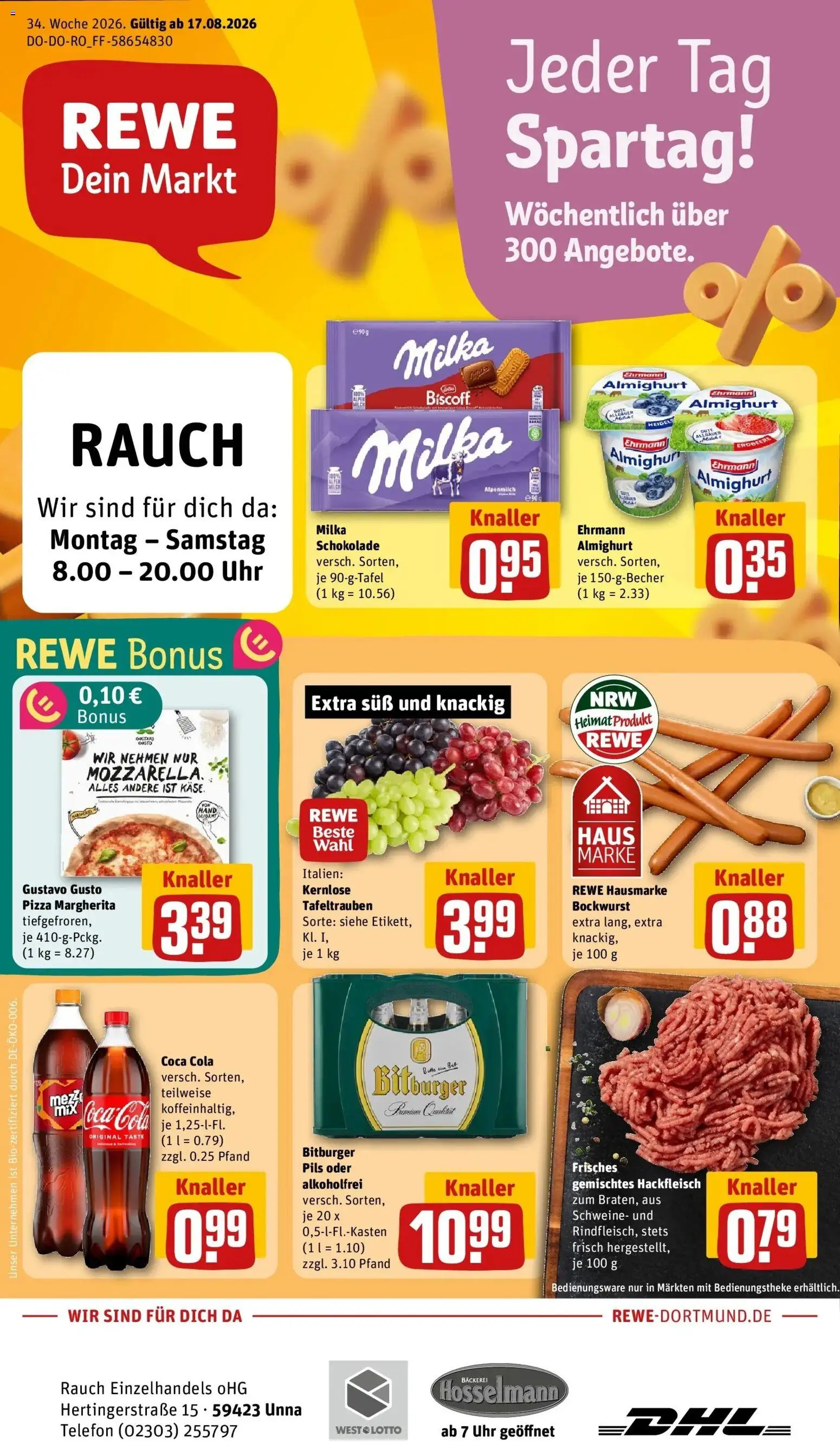 Vorschau von dem Prospekt des Geschäftes Rewe, gültig ab dem 17.08.2026