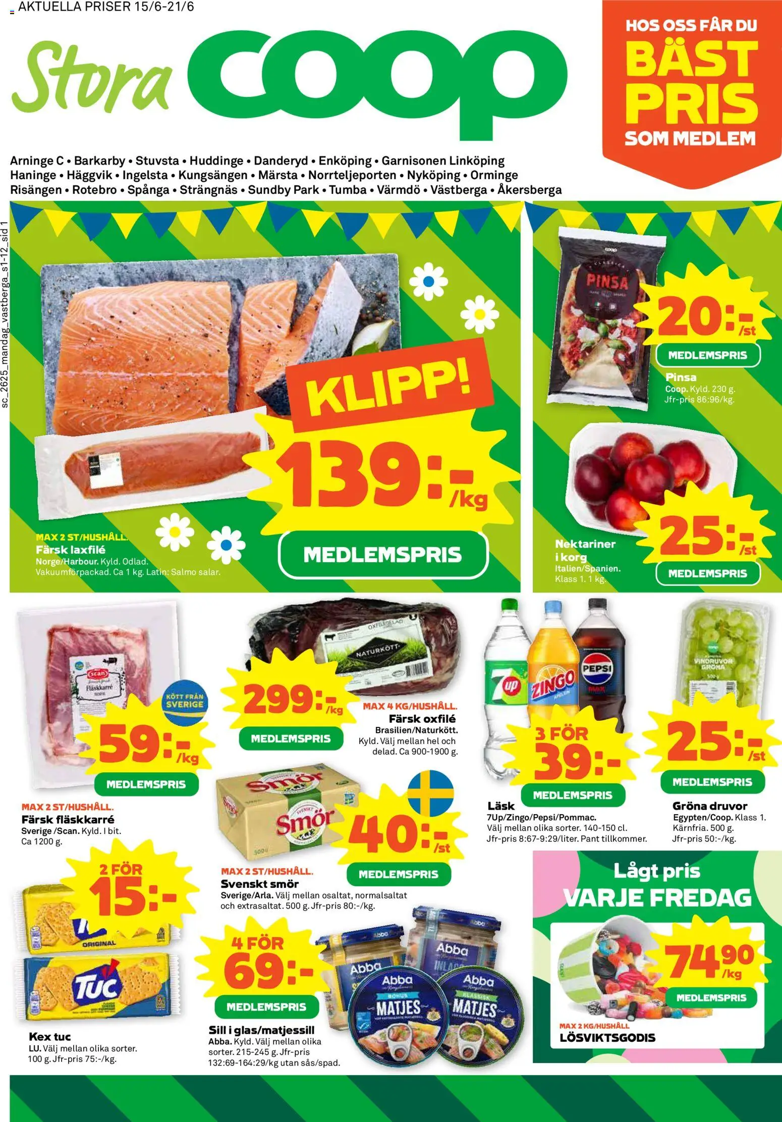Förhandsgranska reklamblad Coop Forum erbjudanden från butik Coop Forum gäller från 15/06/2026