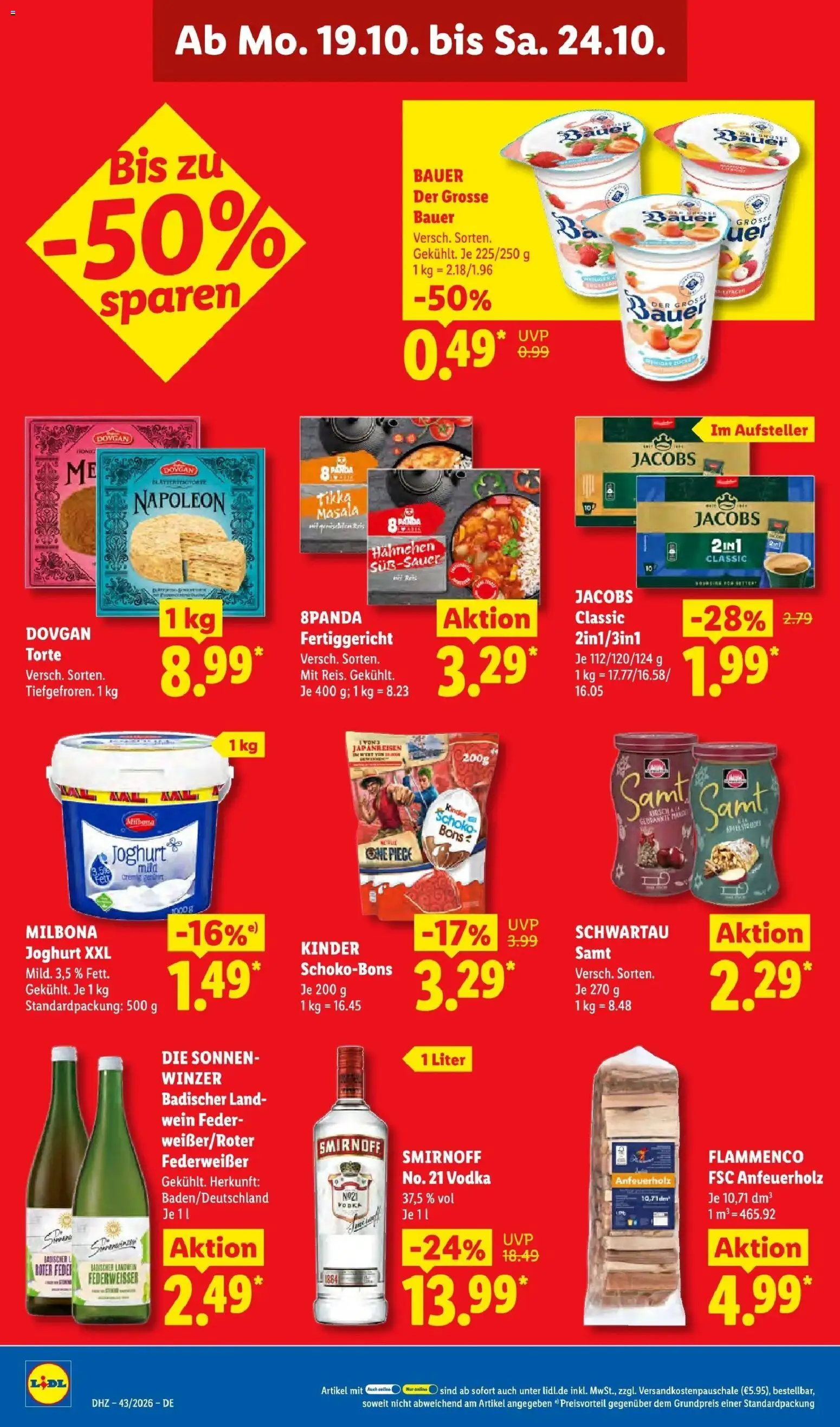 Vorschau von dem Prospekt des Geschäftes Lidl, gültig ab dem 19.10.2026