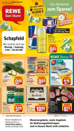 Vorschau von dem Prospekt des Geschäftes Rewe, gültig ab dem 29.06.2026