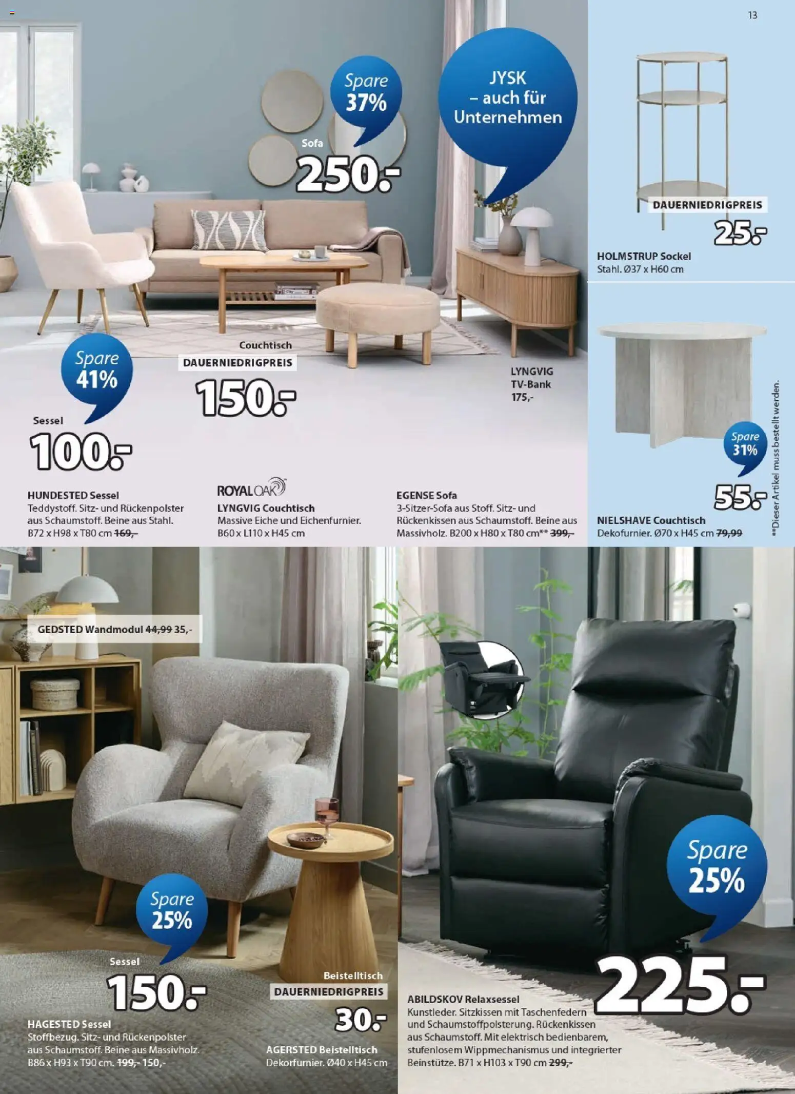 Vorschau von dem Prospekt des Geschäftes JYSK, gültig ab dem 18.10.2026 - Sofa, Couchtisch, Beistelltisch, Sessel, Relaxsessel