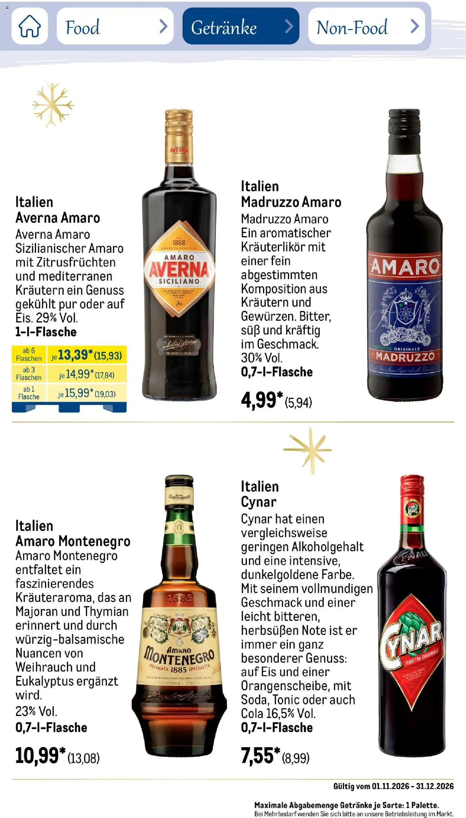 Vorschau von dem Prospekt des Geschäftes Metro, gültig ab dem 01.11.2026 - Eis, Cola