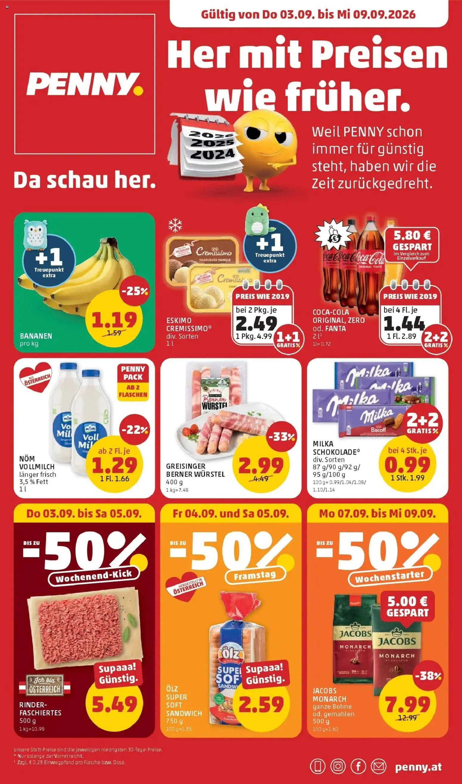 Vorschau der Angebote: Penny Markt Penny Markt Die ganze Woche sparen gültig ab 03.09.2026