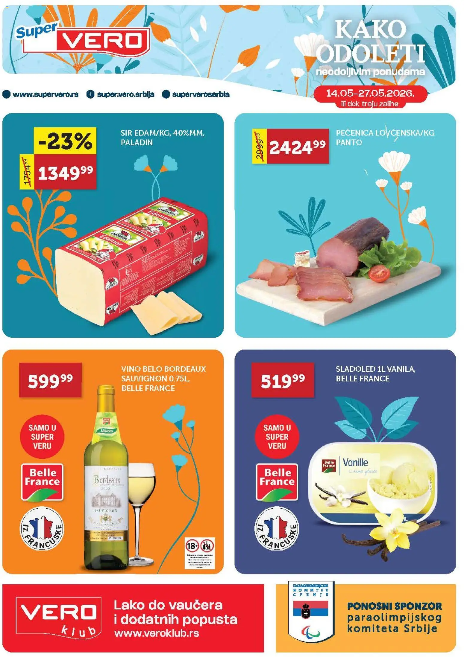 Pregled SuperVERO kataloga - važi od 14.05.2026