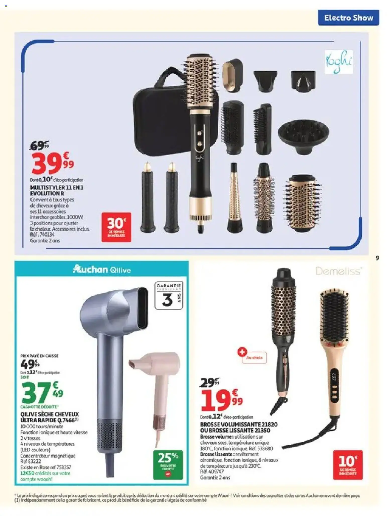 Prévisualisation de Auchan Electroshow du magasin Auchan formulaire valide 01/09/2026 - Brosse, Brosse lissante