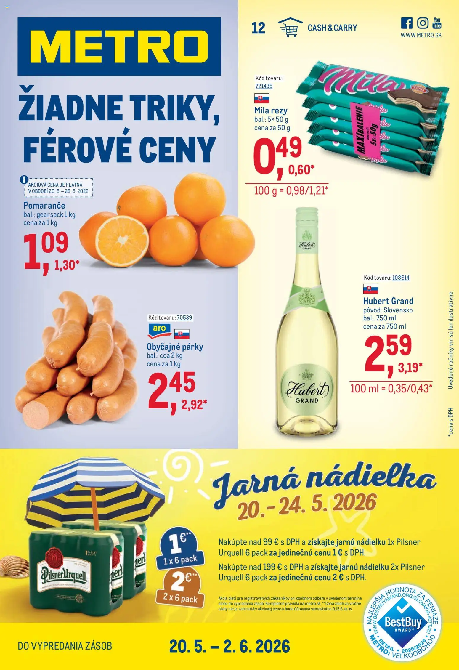 Náhľad Metro letáku platného od 20.05.2026