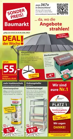 Vorschau von dem Prospekt des Geschäftes Sonderpreis Baumarkt, gültig ab dem 30.05.2026