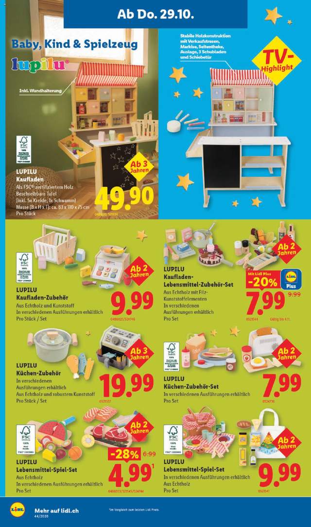 Neue Lidl Aktionen ab 29.10.