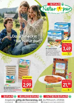 Vorschau der Angebote: Spar Spar Natur*pur gültig ab 06.08.2026