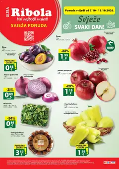 Pregled letka Ribola Svježa Ponuda trgovine Ribola vrijedi od 07.10.2026