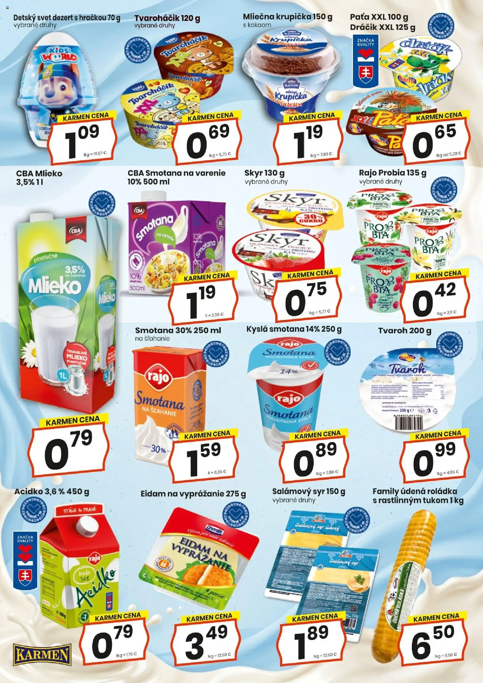 Náhľad KARMEN CBA letáku platného od 17.09.2026