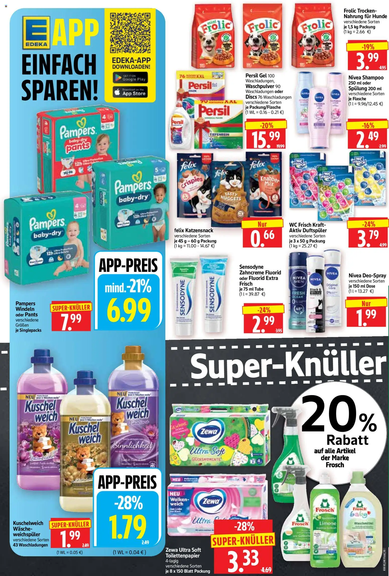 Vorschau von dem Prospekt des Geschäftes HERKULES, gültig ab dem 02.11.2026 - Pampers, Waschmittel, Weichspüler, Waschpulver, Spülung, Kuschelweich, Wc frisch, Persil gel