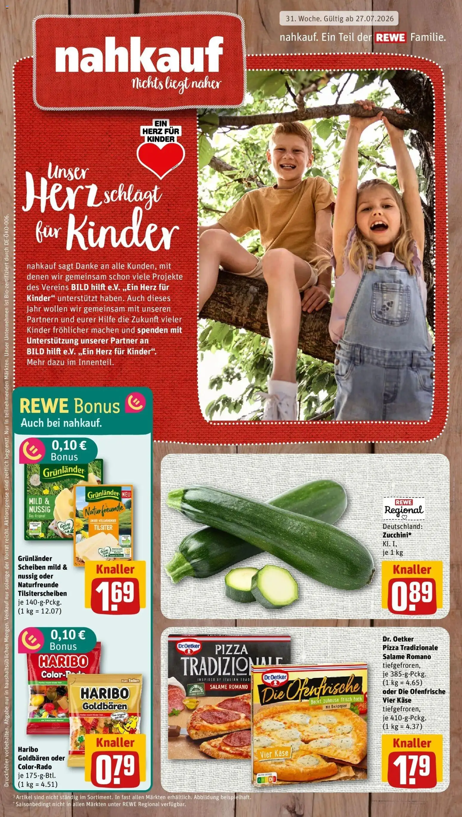 Vorschau von dem Prospekt des Geschäftes Rewe, gültig ab dem 27.07.2026