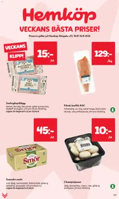 Förhandsgranska reklamblad Hemköp erbjudanden från butik Hemköp gäller från 10/08/2026