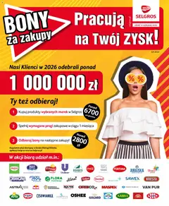 Pogląd gazetki "Selgros cash&carry gazetka - Bony za zakupy" ze sklepu Selgros cash&carry ważnej od 01.10.2026