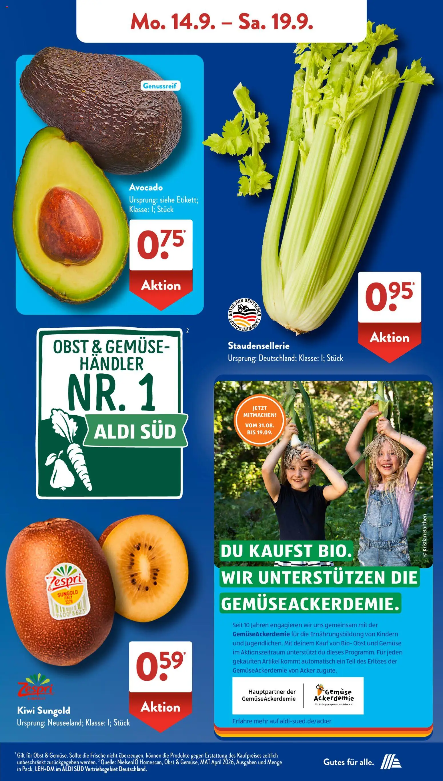 Vorschau von dem Prospekt des Geschäftes Aldi Süd, gültig ab dem 14.09.2026 - Bekleidung, Maus, Pyjama, Box, Socken, Unterwäsche