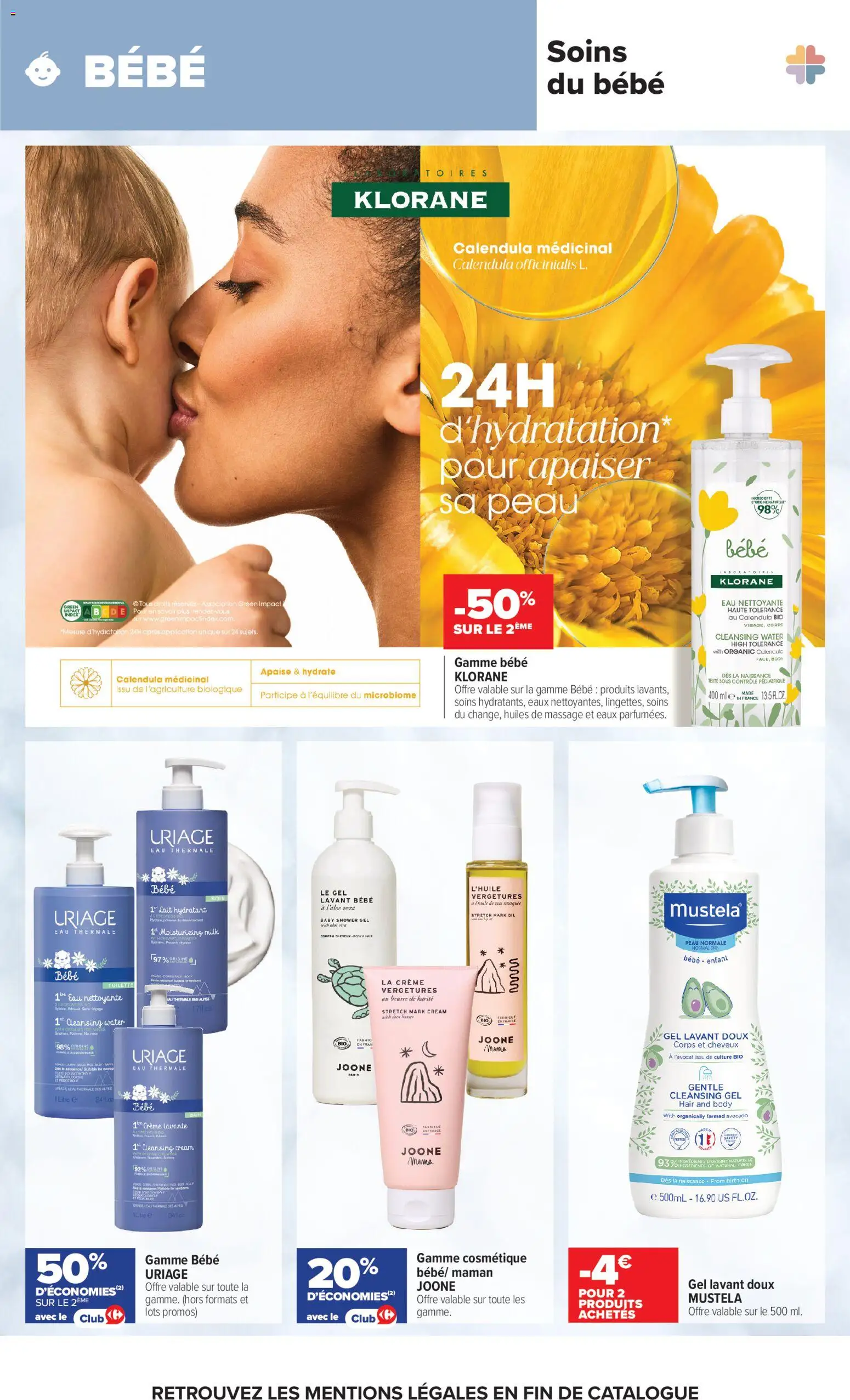 Prévisualisation de Carrefour Parapharmacie, beauté, santé, bein-être du magasin Carrefour formulaire valide 25/08/2026 - Aloe vera, Body, Lait, Beurre, Crème, Beurre de karité, Eau thermale