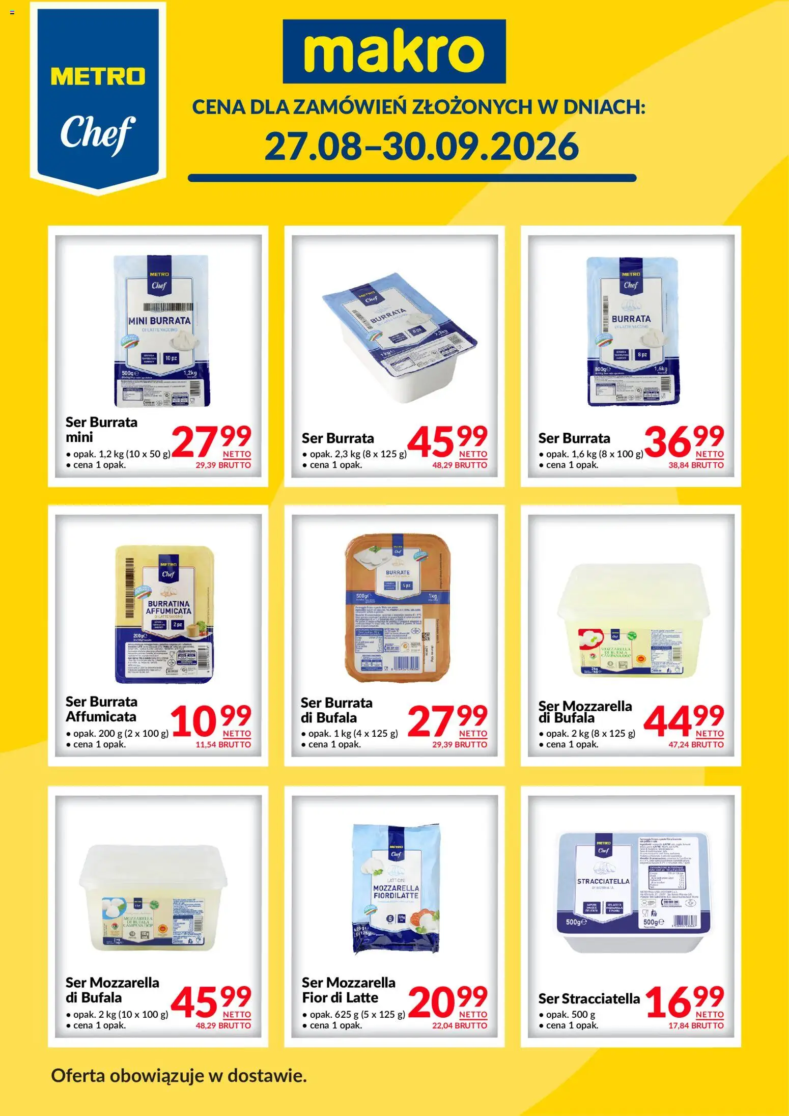Pogląd gazetki "Makro gazetka - Metro Chef w dostawie" ze sklepu Makro ważnej od 27.08.2026