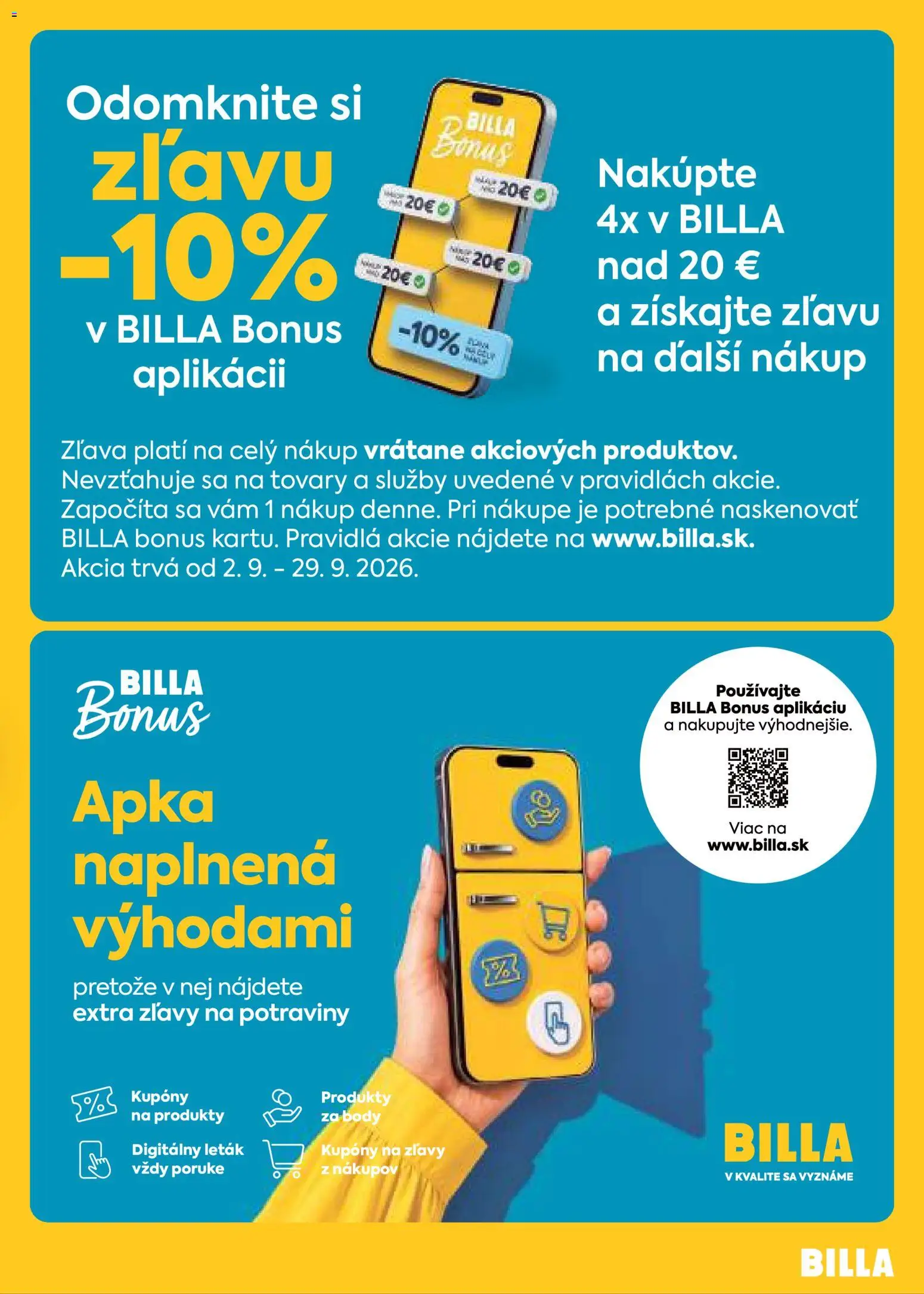 Náhľad Billa letáku platného od 09.09.2026