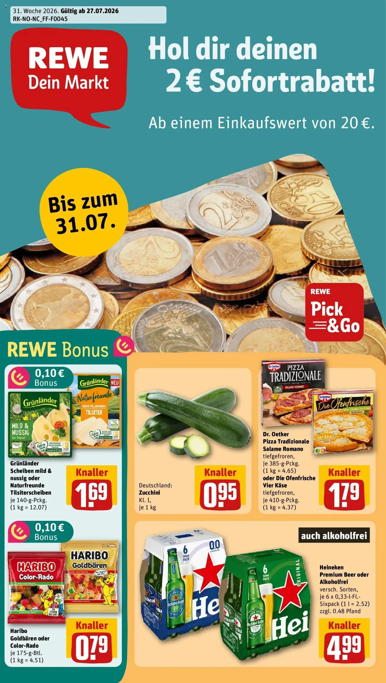 Vorschau von dem Prospekt des Geschäftes Rewe, gültig ab dem 27.07.2026