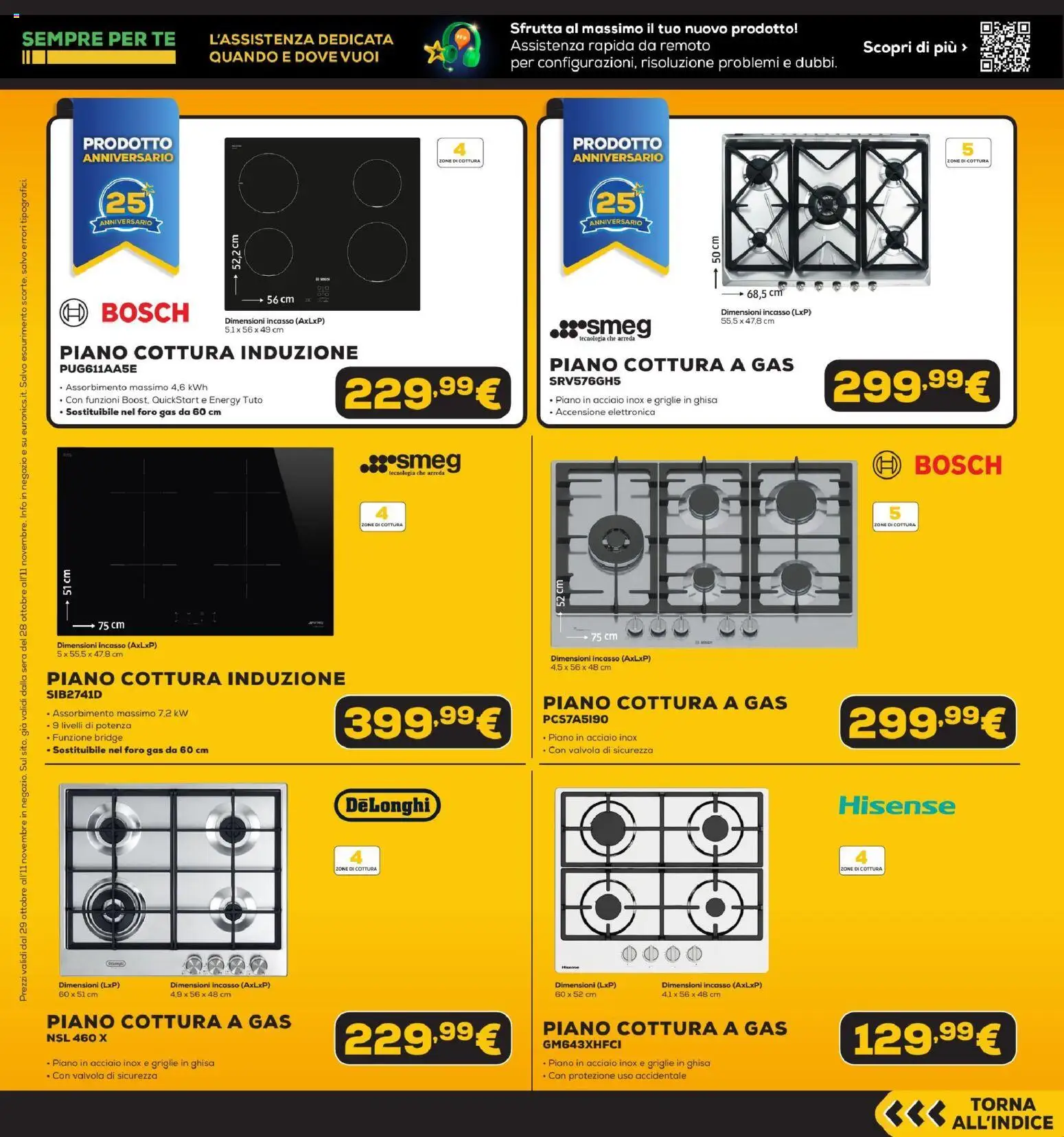 Anteprima dell'opuscolo Euronics Black Friday dal negozio Euronics valido da 29/10/2026 - Piano cottura induzione, Piano cottura, Tè