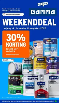 Voorbeeld van GAMMA folder - Weekenddeal van winkel GAMMA geldig vanaf 14-08-2026