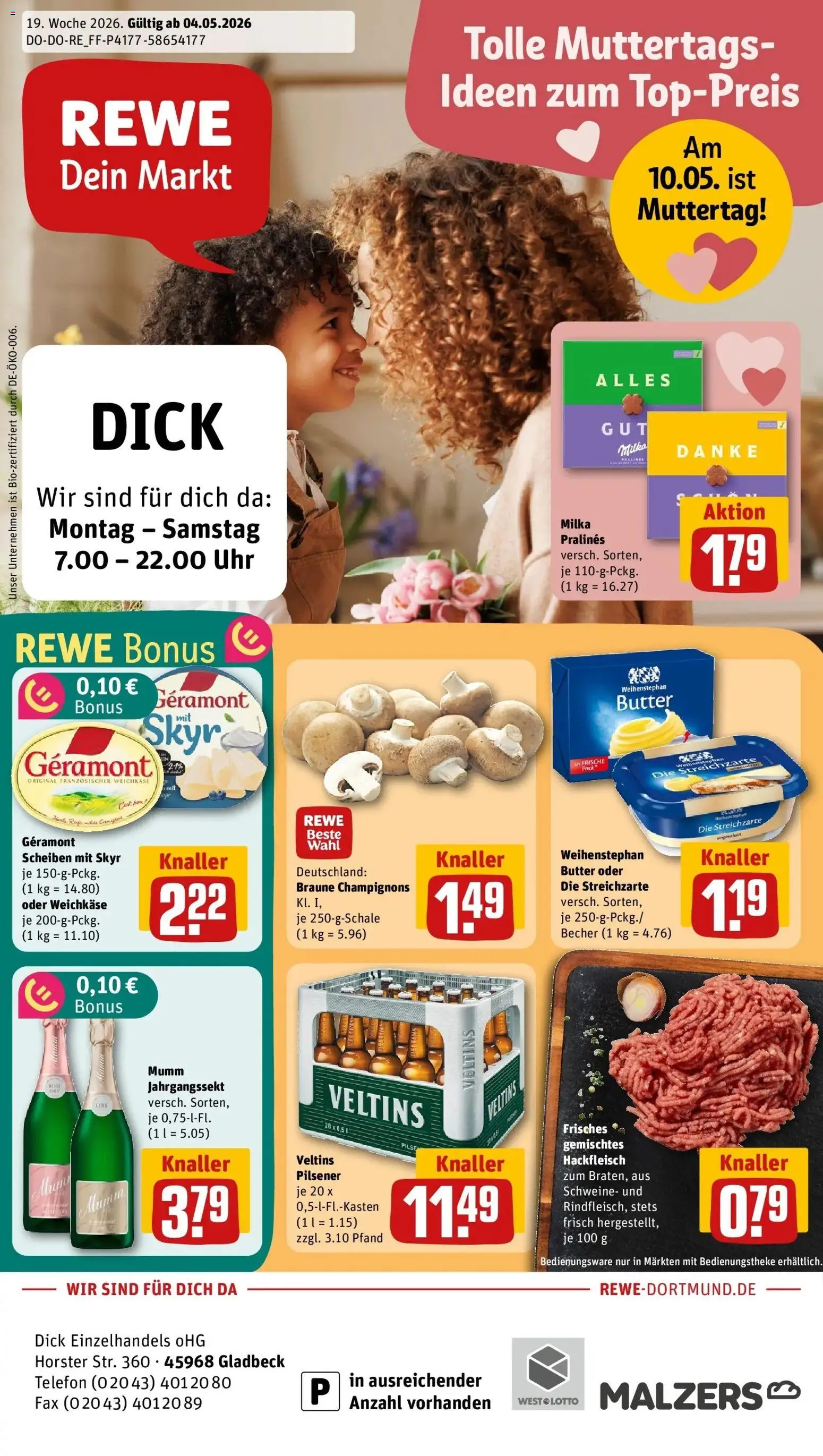Vorschau von dem Prospekt des Geschäftes Rewe, gültig ab dem 04.05.2026