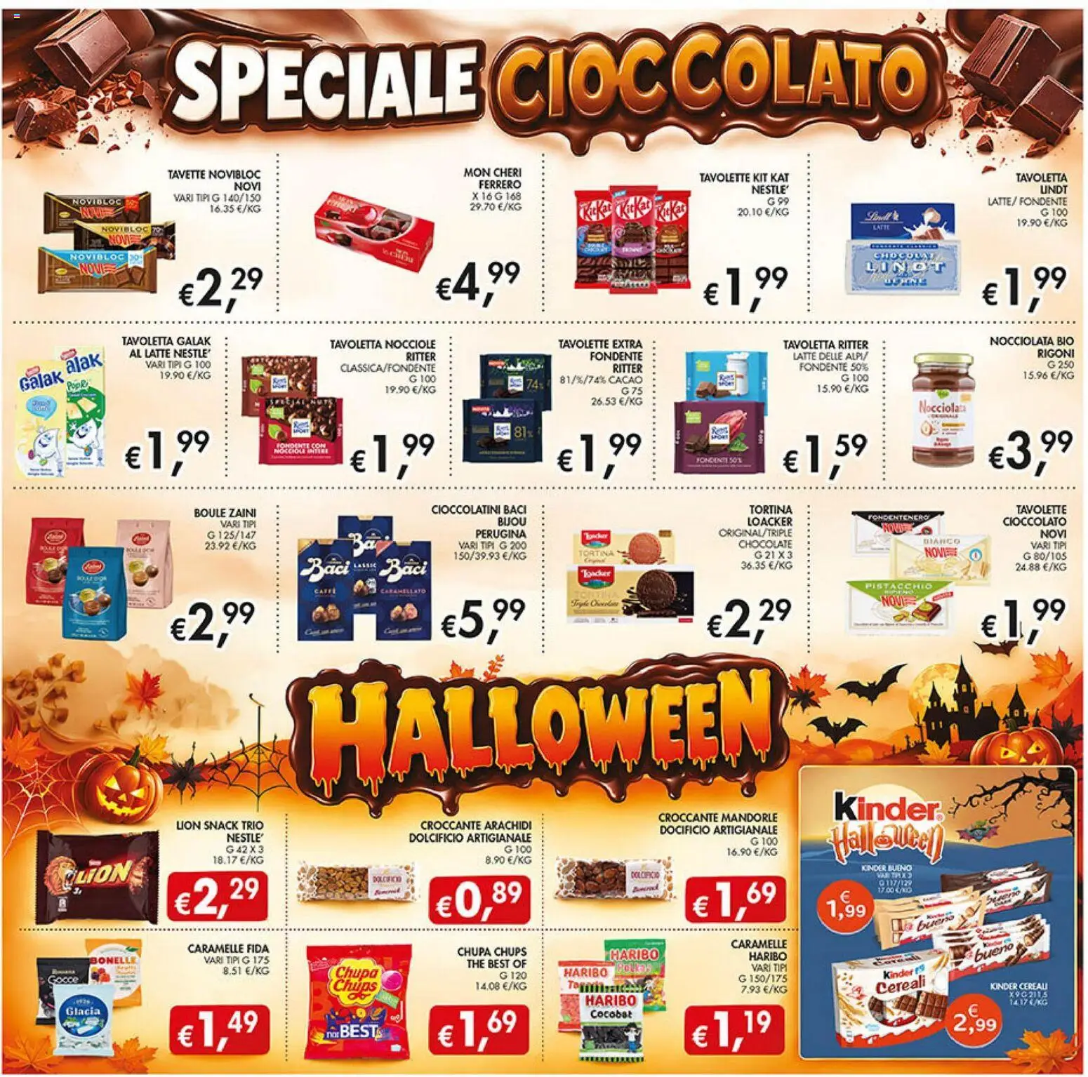 Anteprima dell'opuscolo Coal volantino dal negozio Coal valido da 22/10/2026 - Latte, Lindt, Cereali, Mandorle, Caramelle, Nocciole, Cioccolatini, Tavoletta